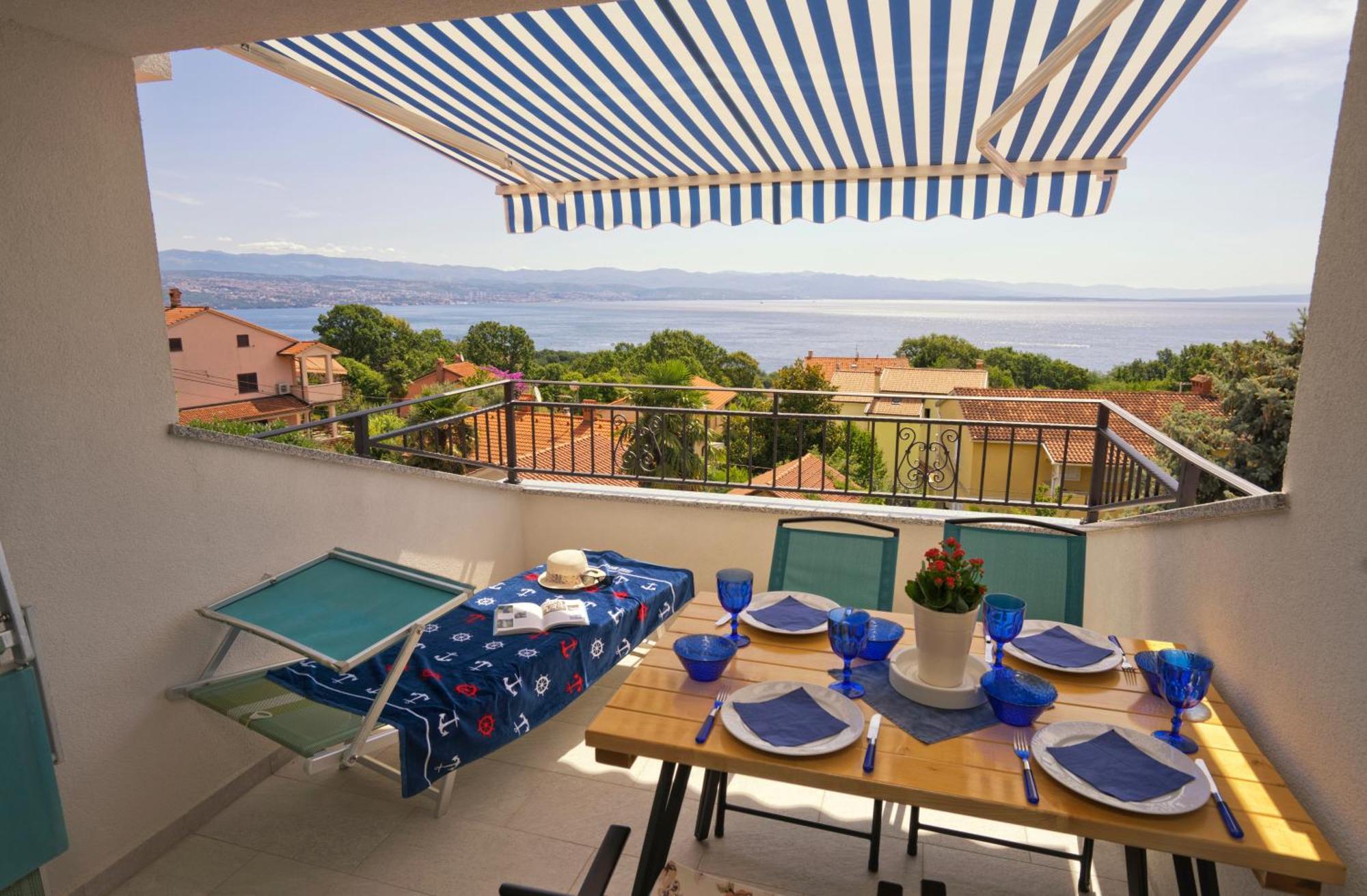 Riviera Blue Apartments With Seaview, Private Whirlpools And Parking Near Opatija Opric Exterior foto